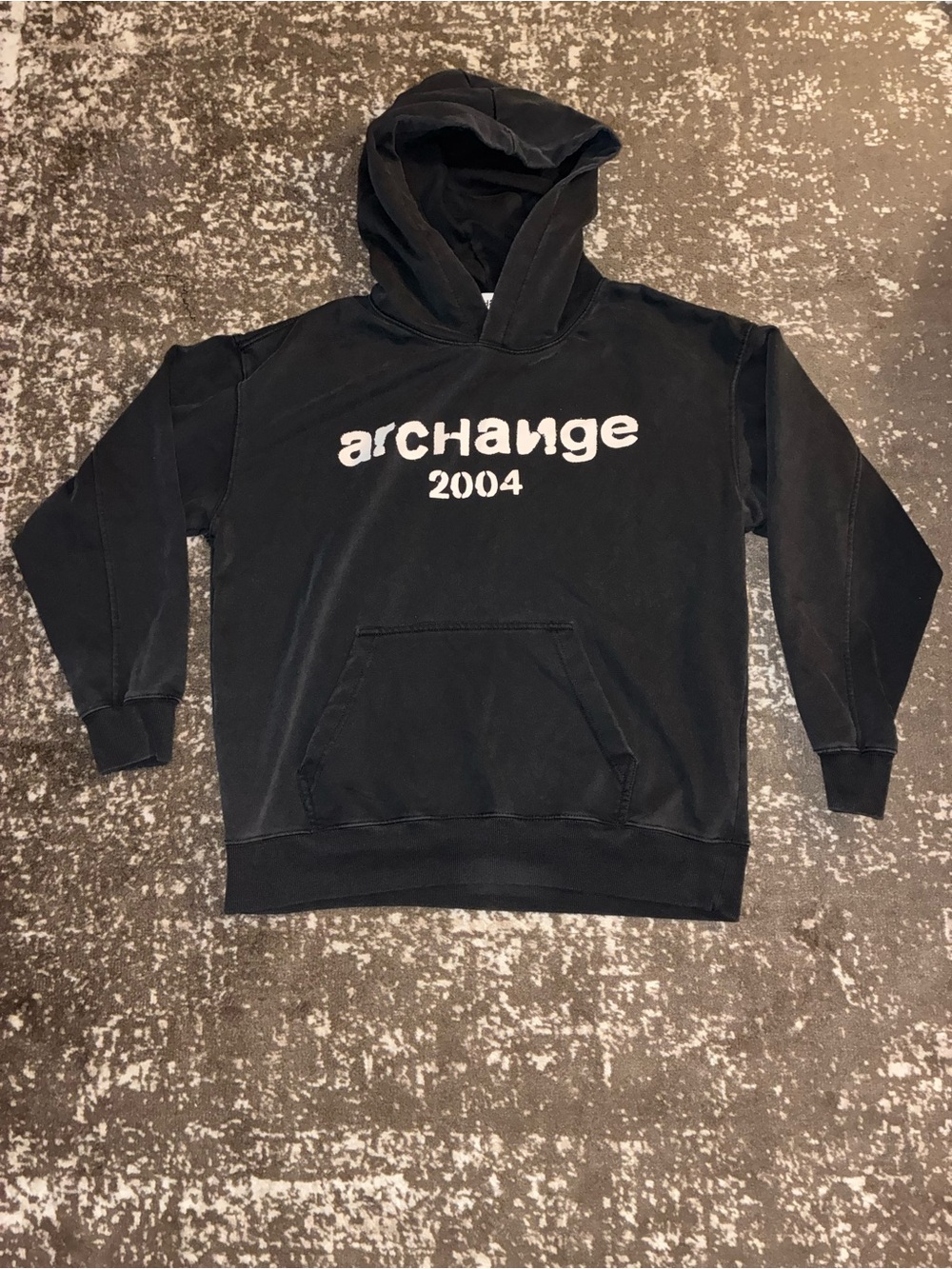 archange 2004 Black Graphic Hoodie